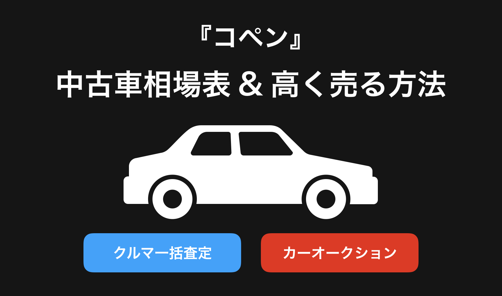 【2024年9月】コペン買取相場表・査定情報!下取り価格と高額買取業社比較|新型コペン・L880K・660