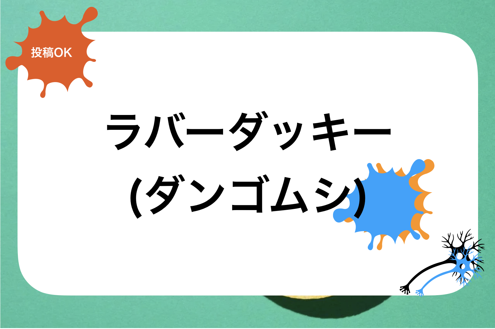 ラバーダッキー(ダンゴムシ)おすすめ通販サイトや販売サイト!飼った感想や飼育環境に必要なセット